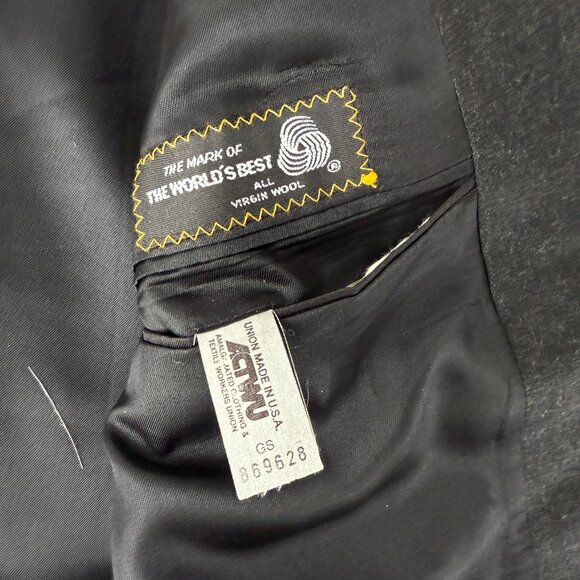 Vintage - Polo University Club by Ralph Lauren - Charcoal Blazer – US 40 - Picture 7 of 7